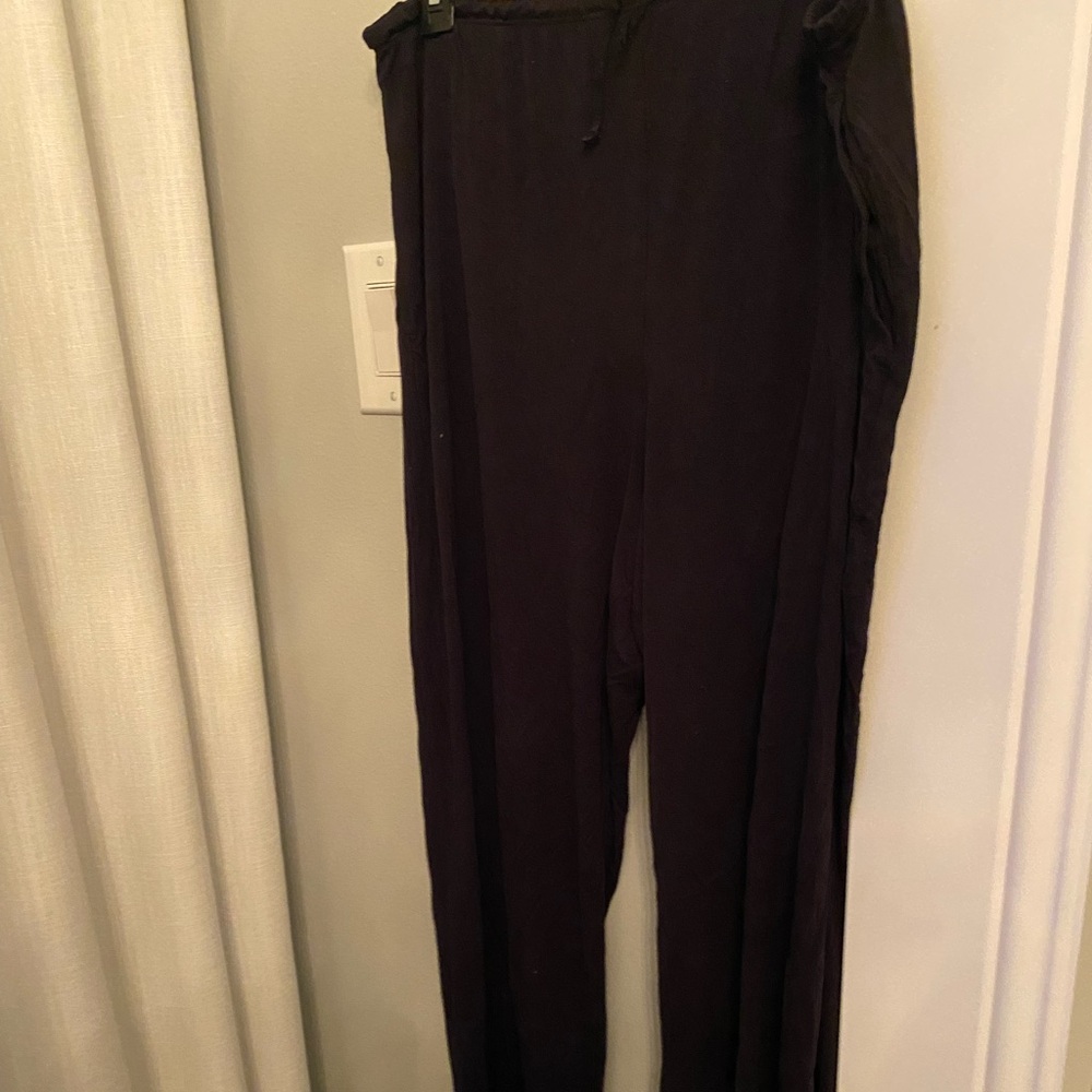 Donna Karan Black Pajama Pants